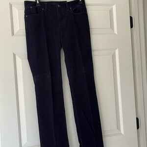 Talbots Navy Straight Leg Corduroy Pants NWT